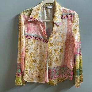 Zara Multicolor Patterned Women's Top